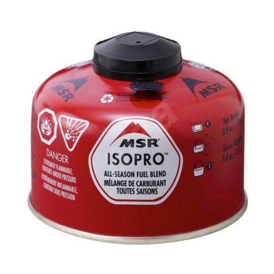 MSR IsoPro Plynová kartuše 110g - vhodná i do nižších teplot.