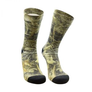 Středně teplé, nepromokavé ponožky DexShell StormBLOK Socks - s délkou vysoko nad kotník v maskovacím vzoru Realtree