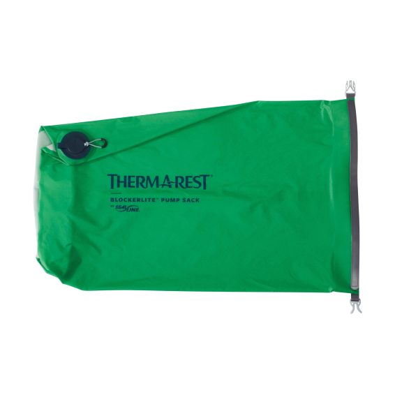 Ultralehký nepromokavý vak Therm-a-Rest BlockerLite Pump Sack - určený pro nafukování karimatek Therm-a-Rest NeoAir v zelené barvě